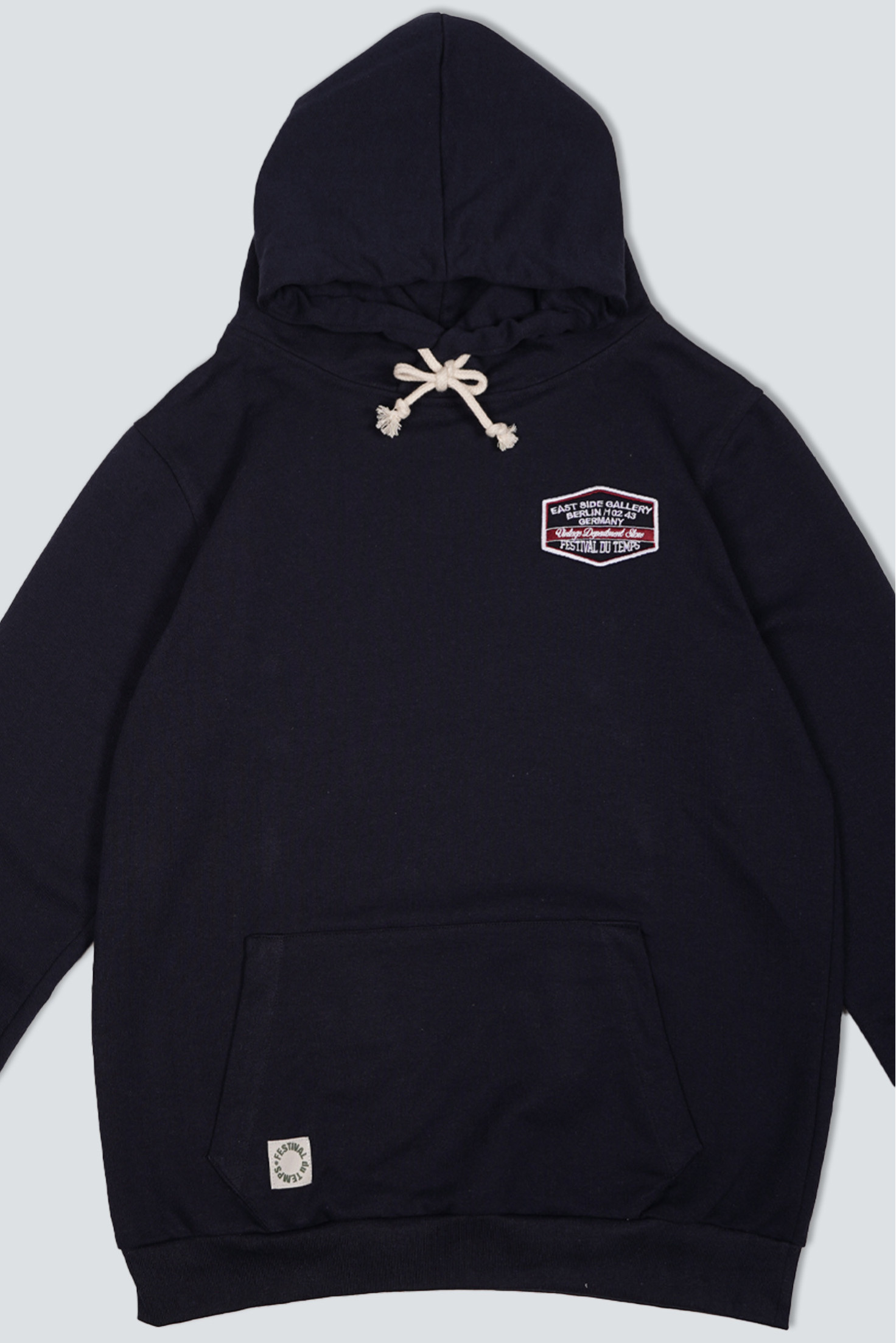 SUDADERA CAPUCHA MARINA PARCHE BERLÍN