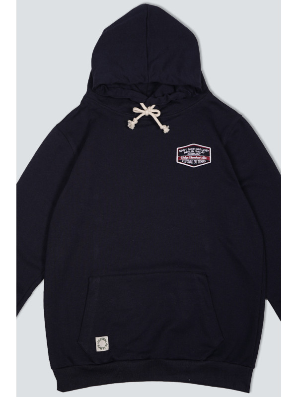 SUDADERA CAPUCHA MARINA PARCHE BERLÍN
