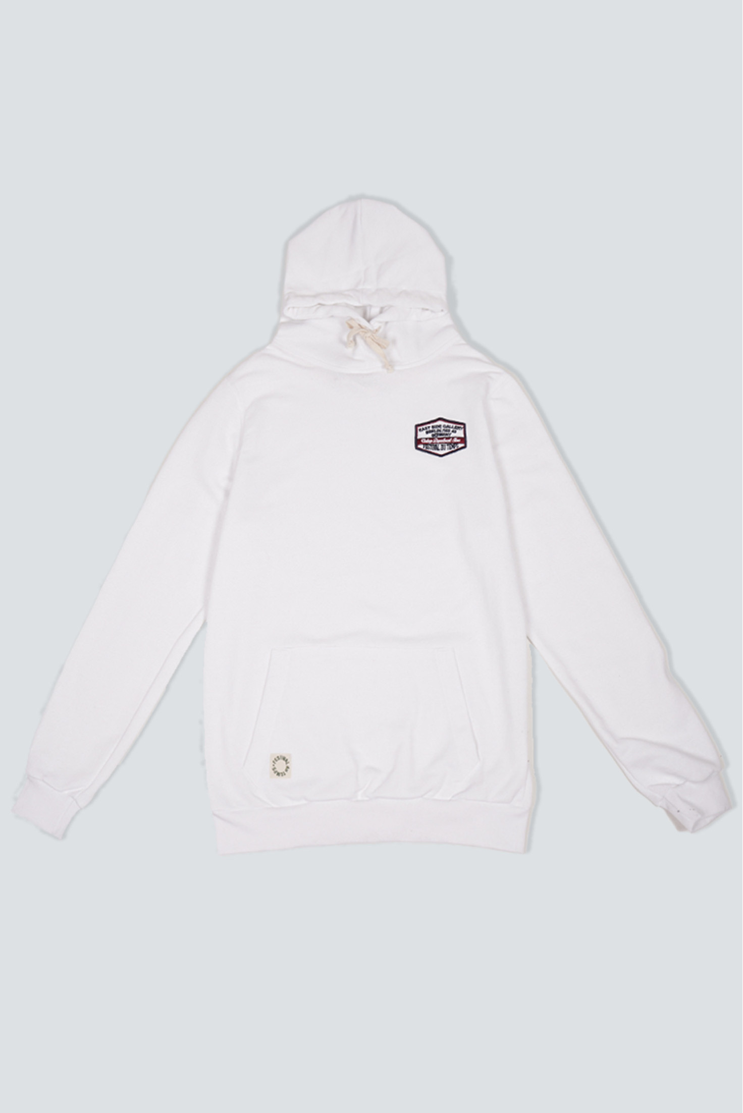 SUDADERA CAPUCHA BLANCA PARCHE BERLÍN