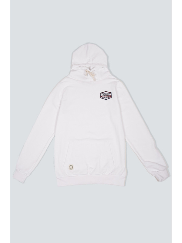 SUDADERA CAPUCHA BLANCA PARCHE BERLÍN