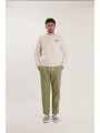 SUDADERA CUELLO REDONDO BEIGE
