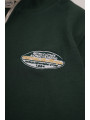 SUDADERA MEDIA CREMALLERA VERDE PARCHE RETRO