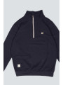 SUDADERA BOLSILLO MEDIA CREMALLERA MARINA