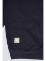 SUDADERA BOLSILLO MEDIA CREMALLERA MARINA