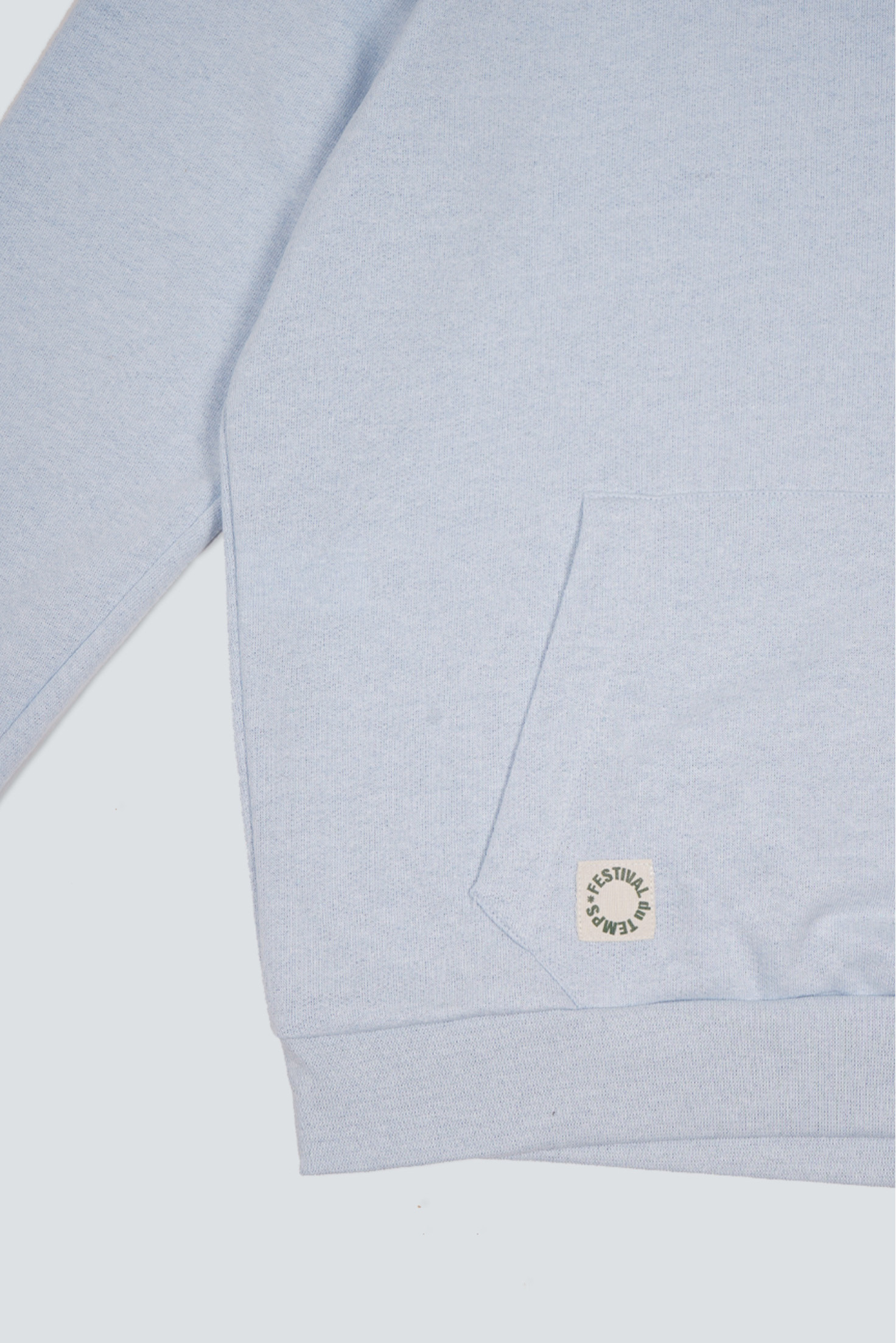 SUDADERA HOODIE CELESTE