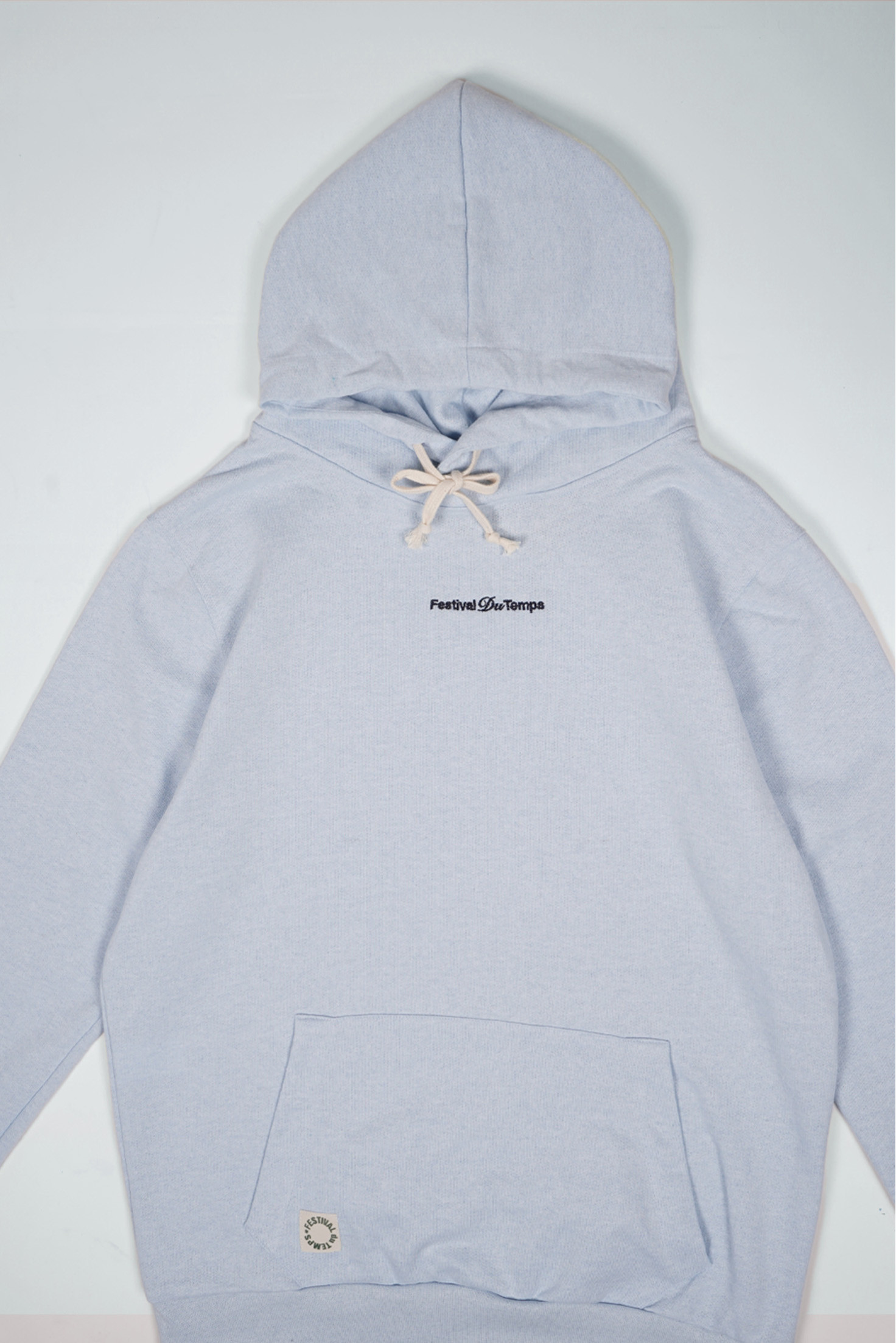 SUDADERA HOODIE CELESTE