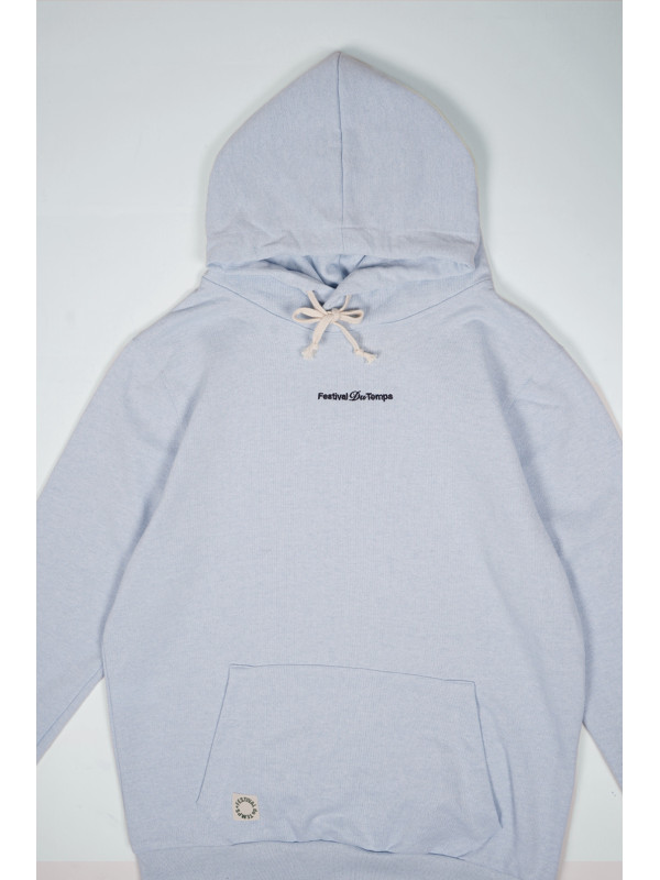 SUDADERA HOODIE CELESTE