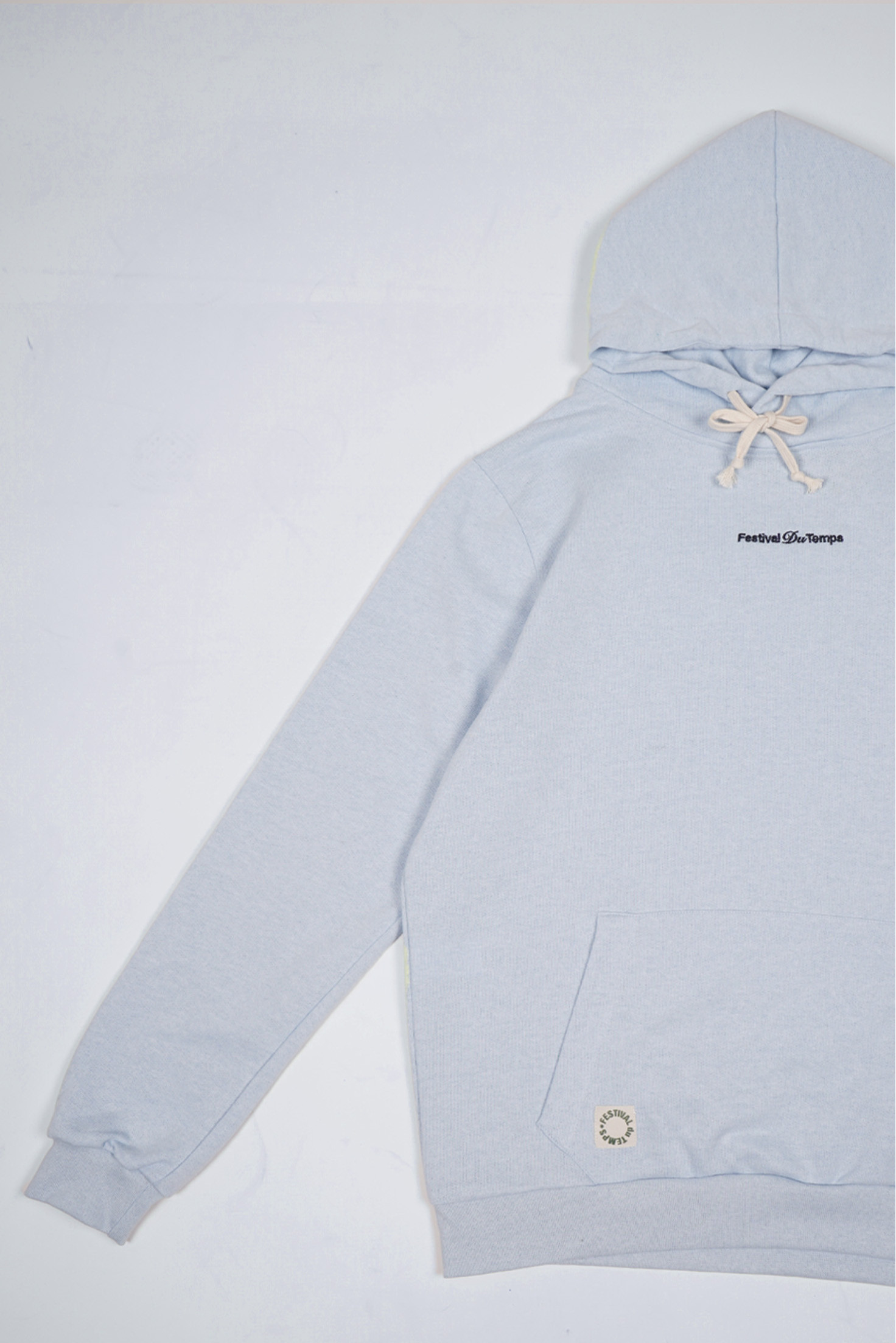 SUDADERA HOODIE CELESTE