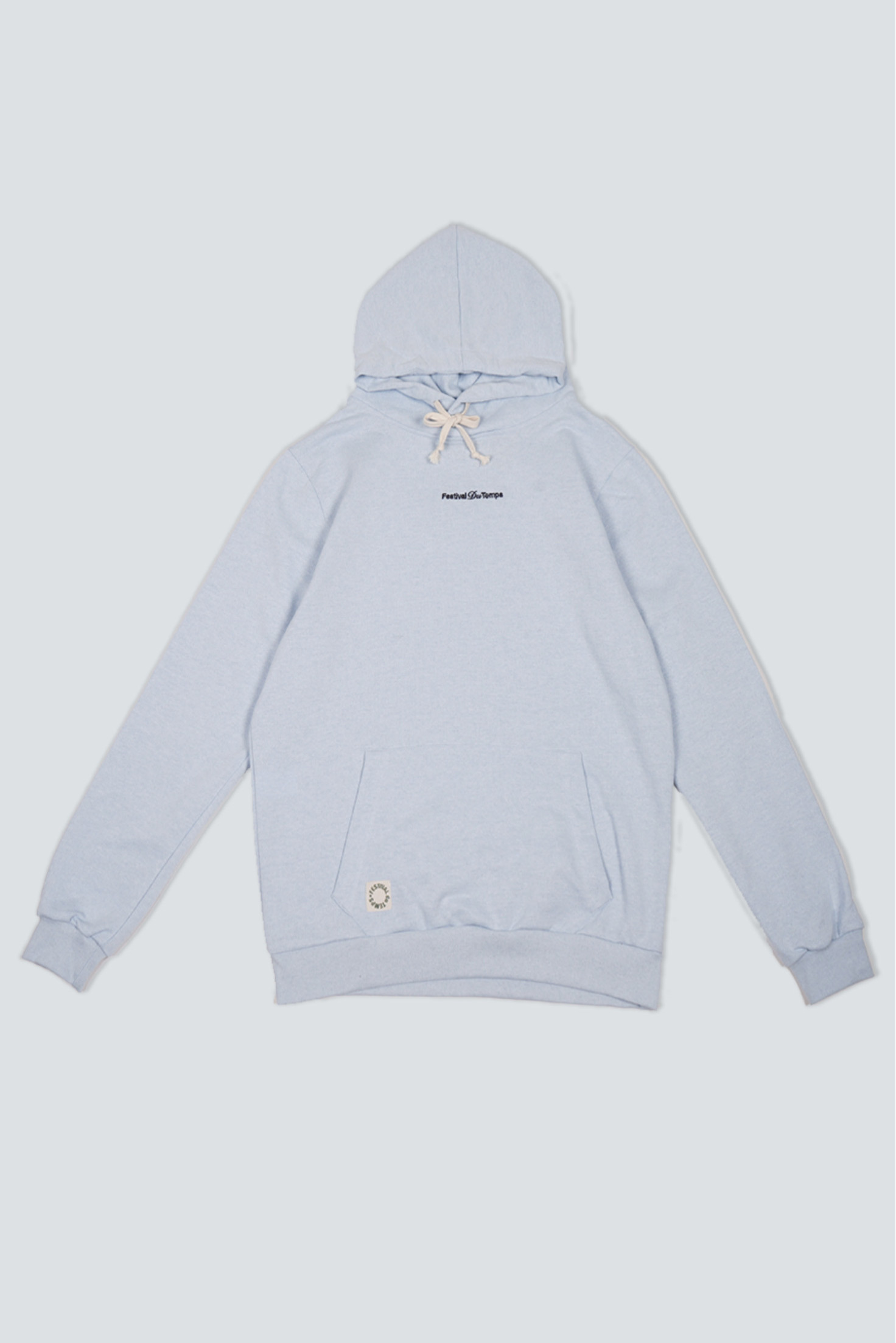 SUDADERA HOODIE CELESTE