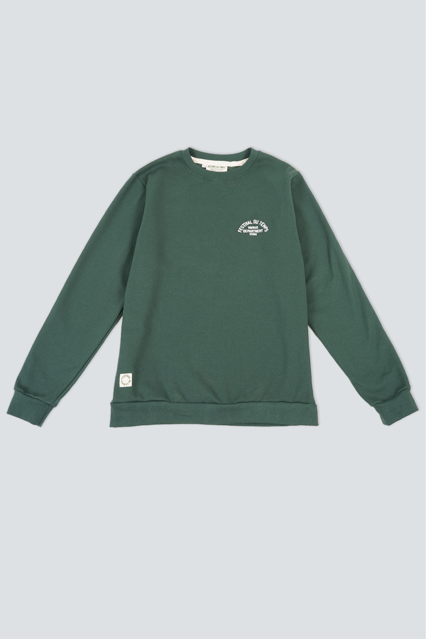 SUDADERA CUELLO REDONDO VERDE