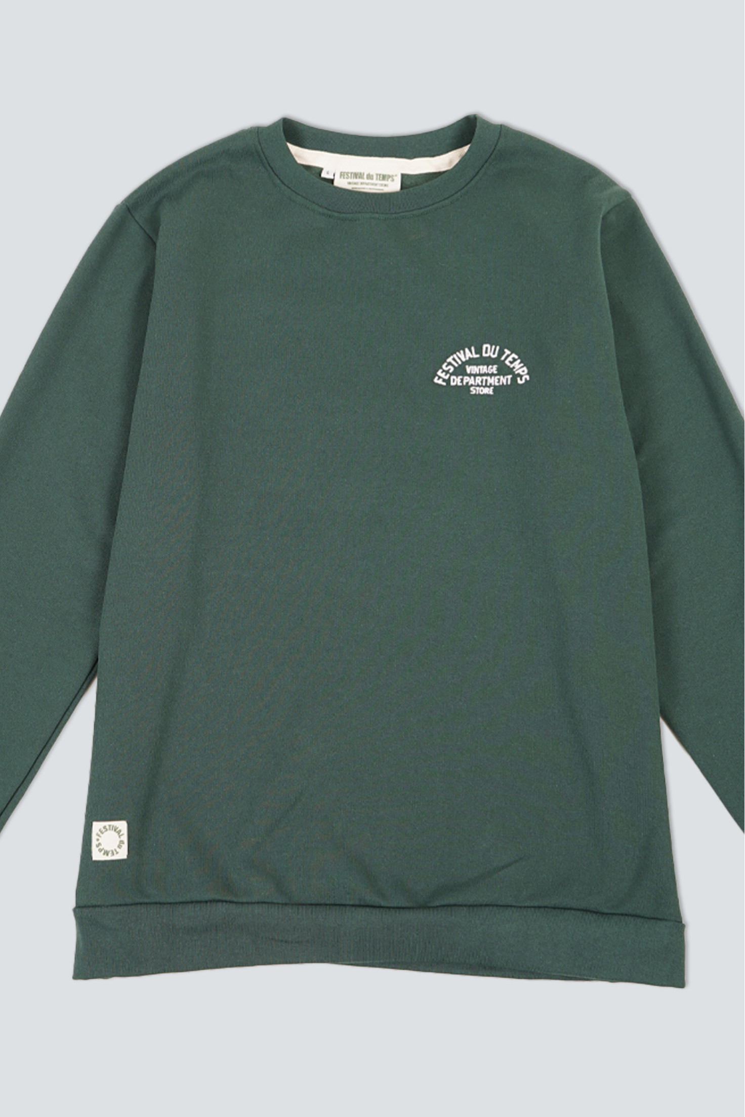 SUDADERA CUELLO REDONDO VERDE