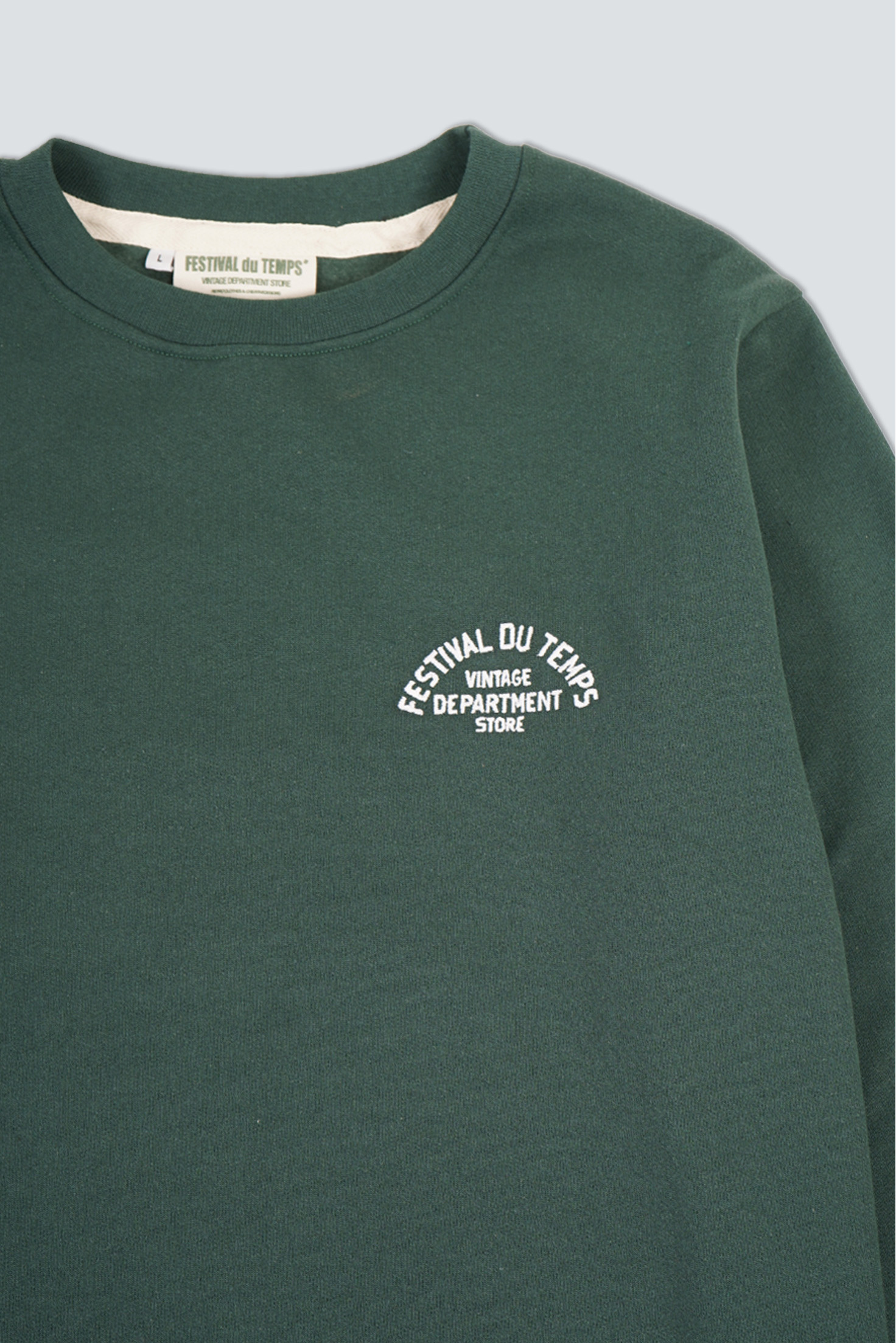 SUDADERA CUELLO REDONDO VERDE
