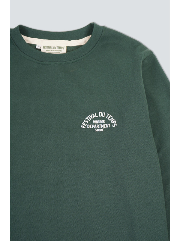 SUDADERA CUELLO REDONDO VERDE