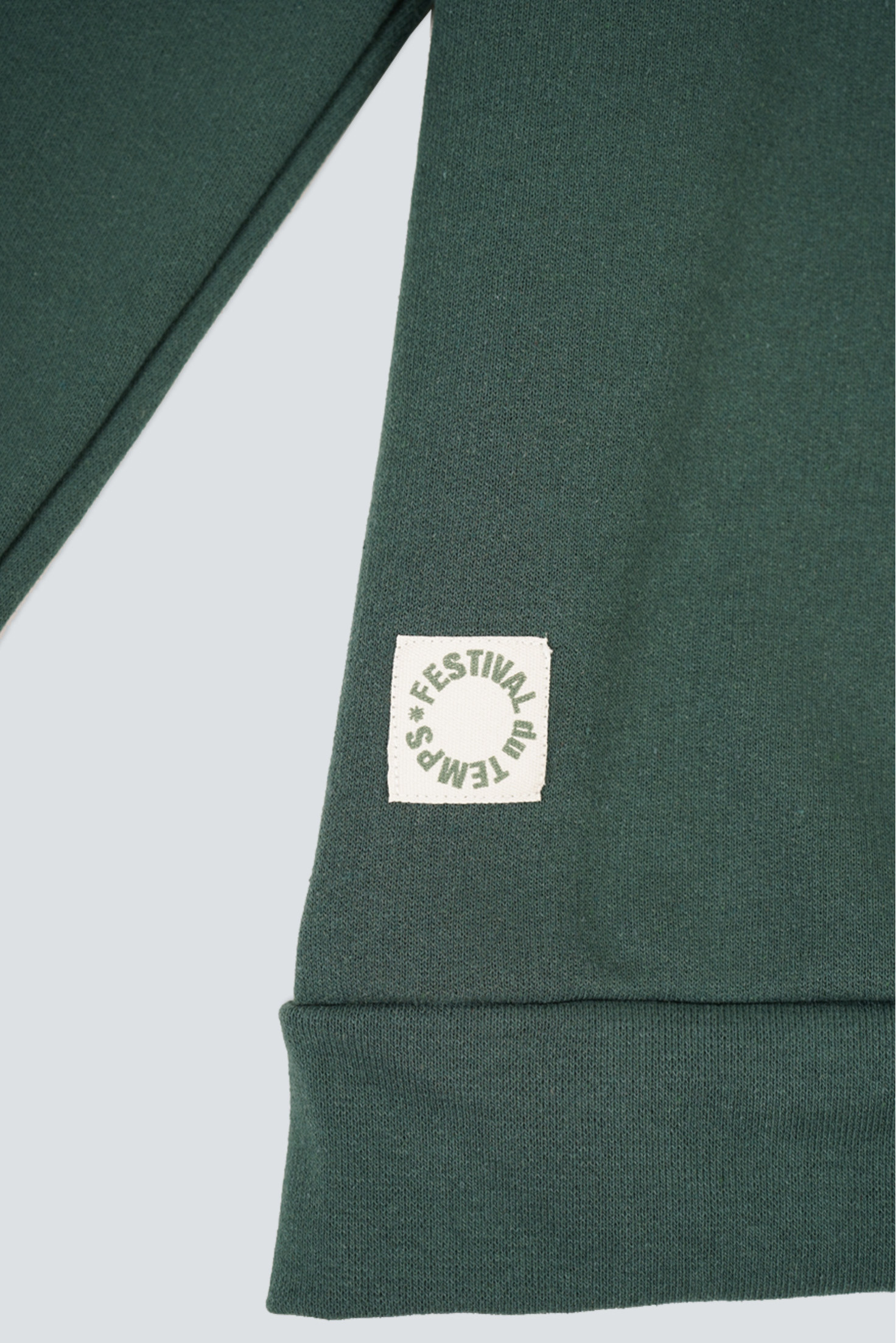 SUDADERA CUELLO REDONDO VERDE