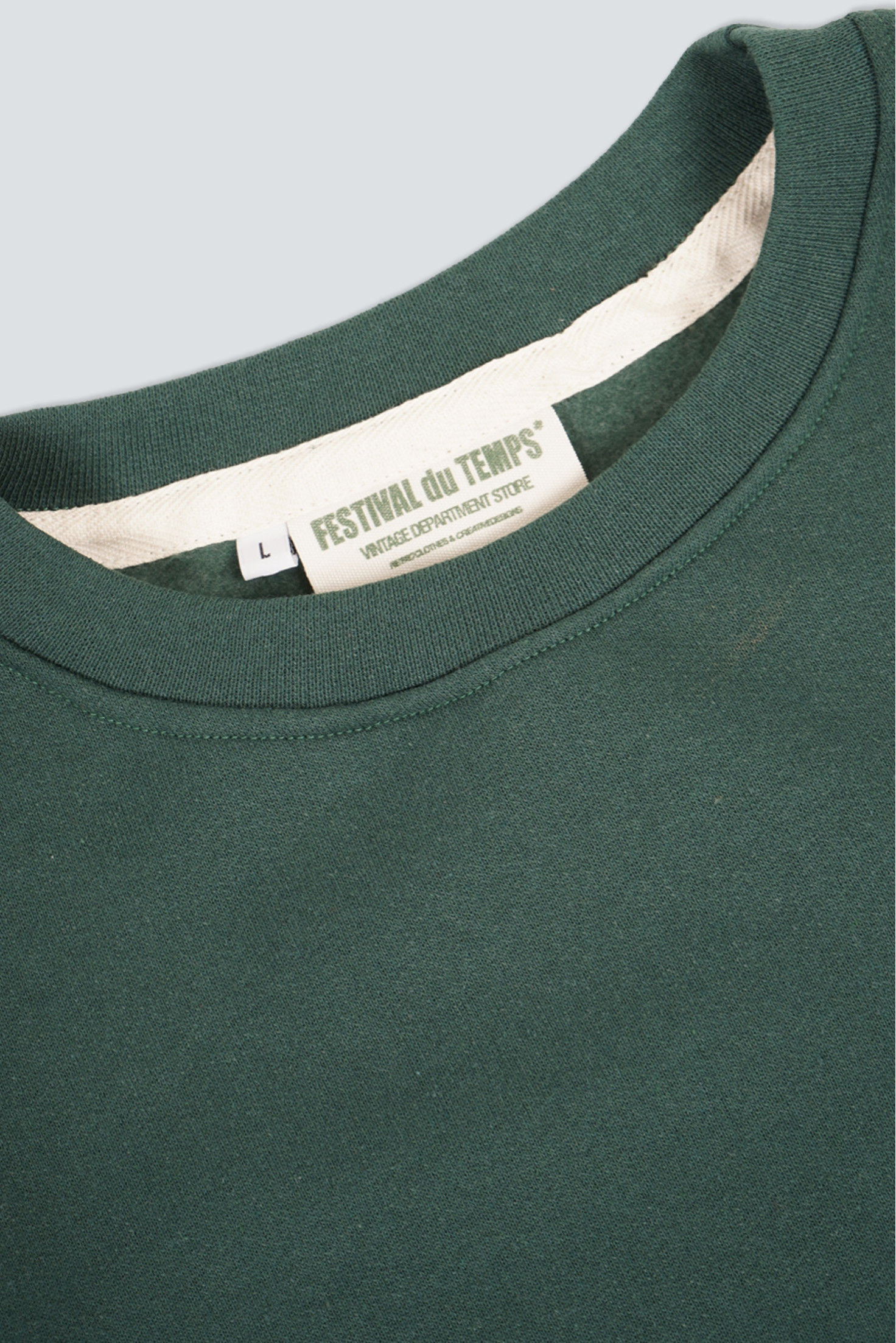 SUDADERA CUELLO REDONDO VERDE