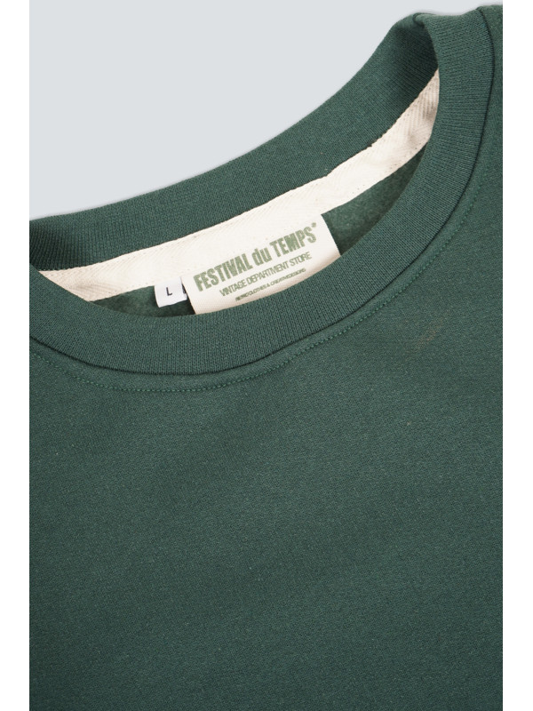 SUDADERA CUELLO REDONDO VERDE