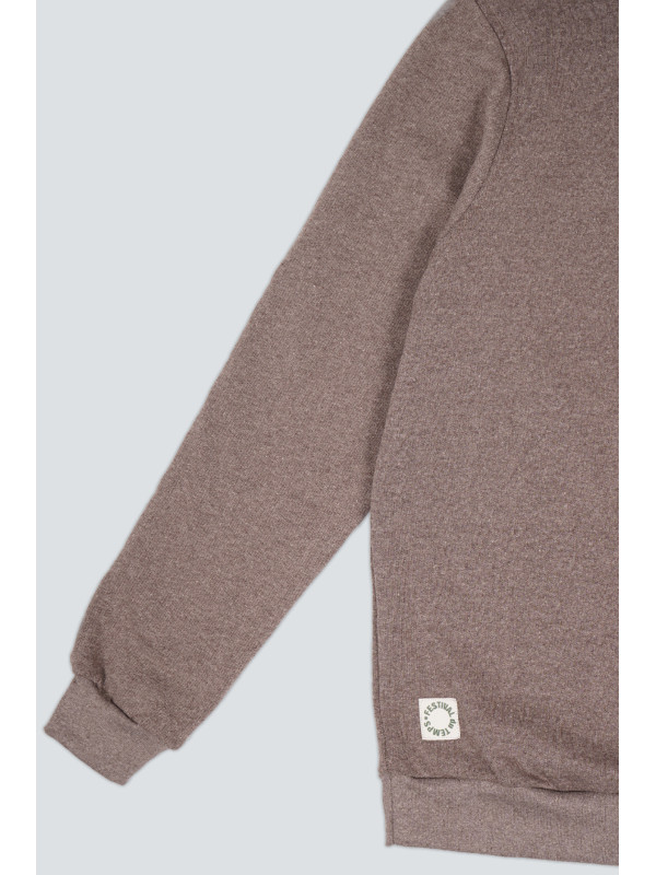 SUDADERA MEDIA CREMALLERA FLOR