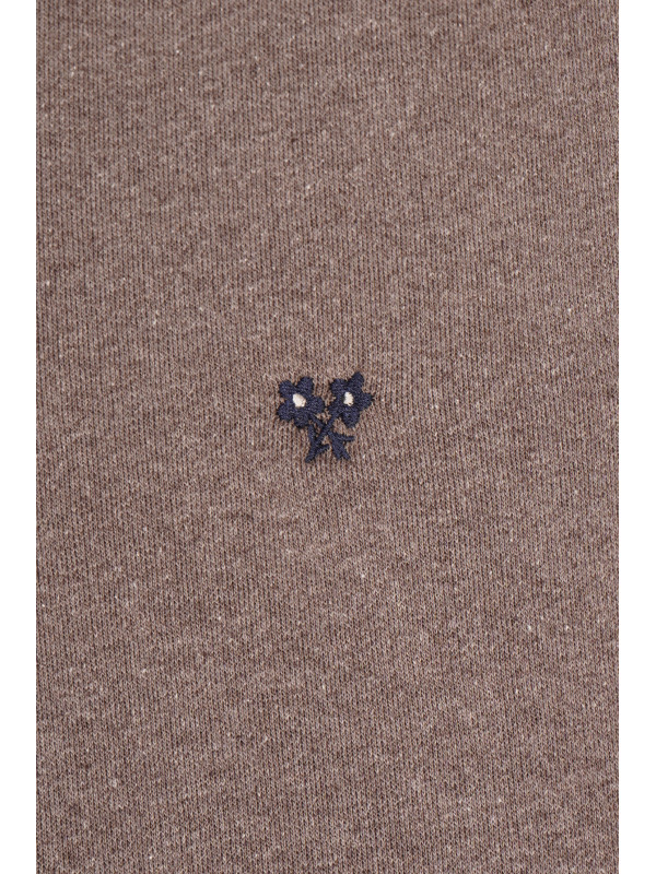 SUDADERA MEDIA CREMALLERA FLOR