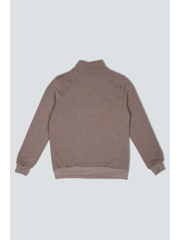 SUDADERA MEDIA CREMALLERA FLOR