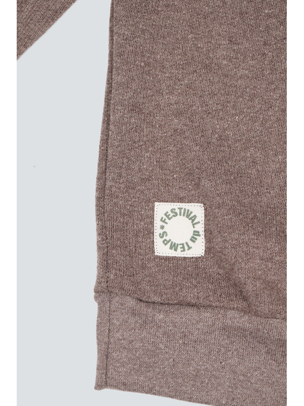 SUDADERA MEDIA CREMALLERA FLOR