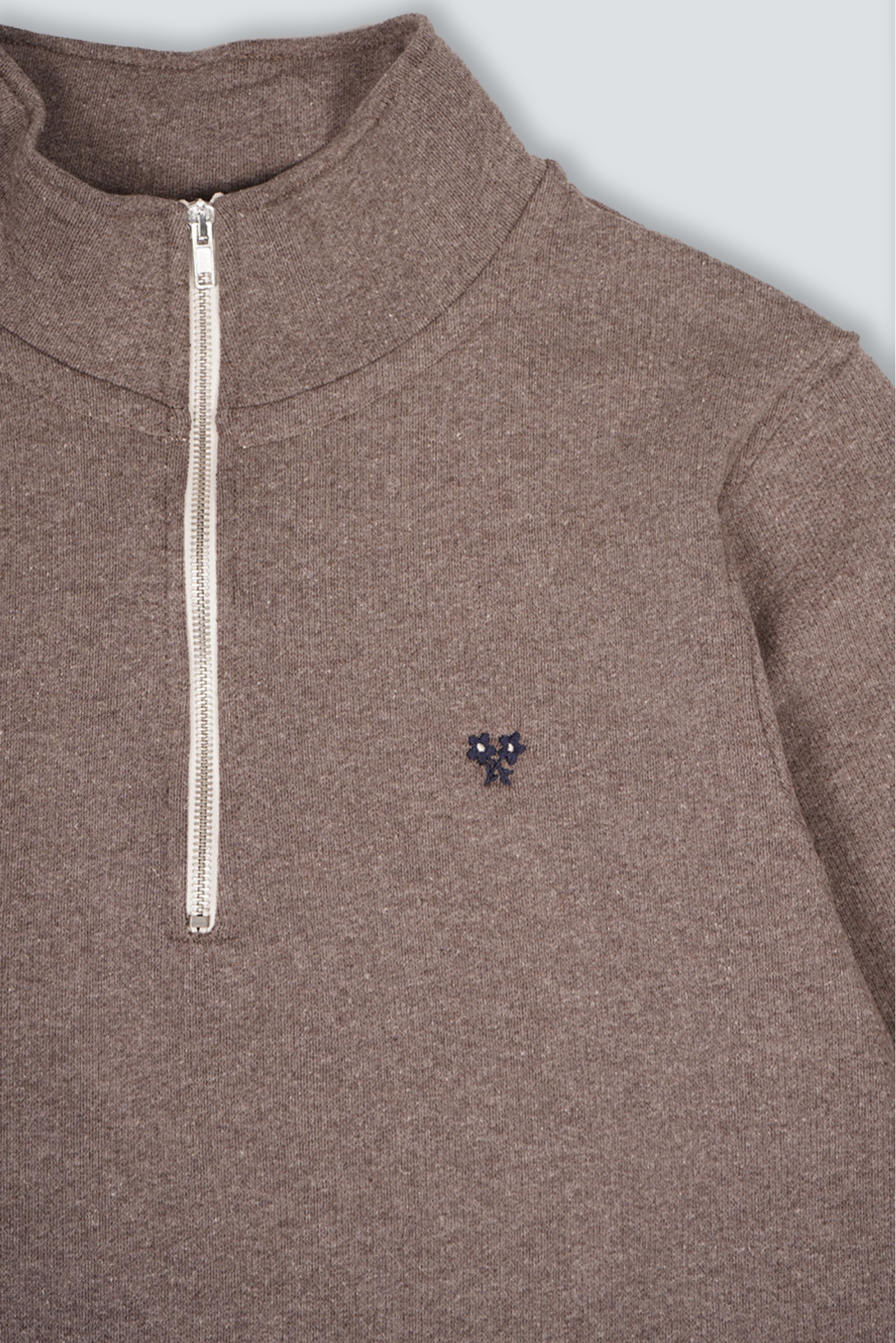 SUDADERA MEDIA CREMALLERA FLOR SUDADERA MEDIA CREMALLERA FLOR
