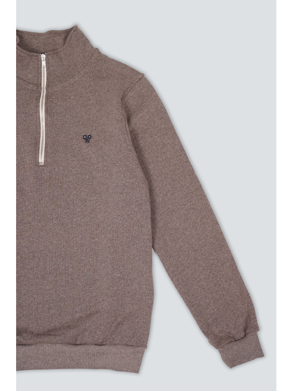 SUDADERA MEDIA CREMALLERA FLOR