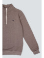 SUDADERA MEDIA CREMALLERA FLOR SUDADERA MEDIA CREMALLERA FLOR