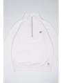 SUDADERA BOLSILLO MEDIA CREMALLERA BLANCA