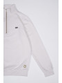 SUDADERA BOLSILLO MEDIA CREMALLERA BLANCA