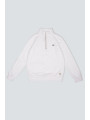 SUDADERA BOLSILLO MEDIA CREMALLERA BLANCA