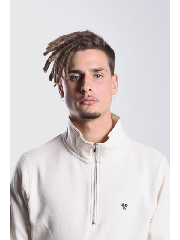 SUDADERA MEDIA CREMALLERA  FLOR