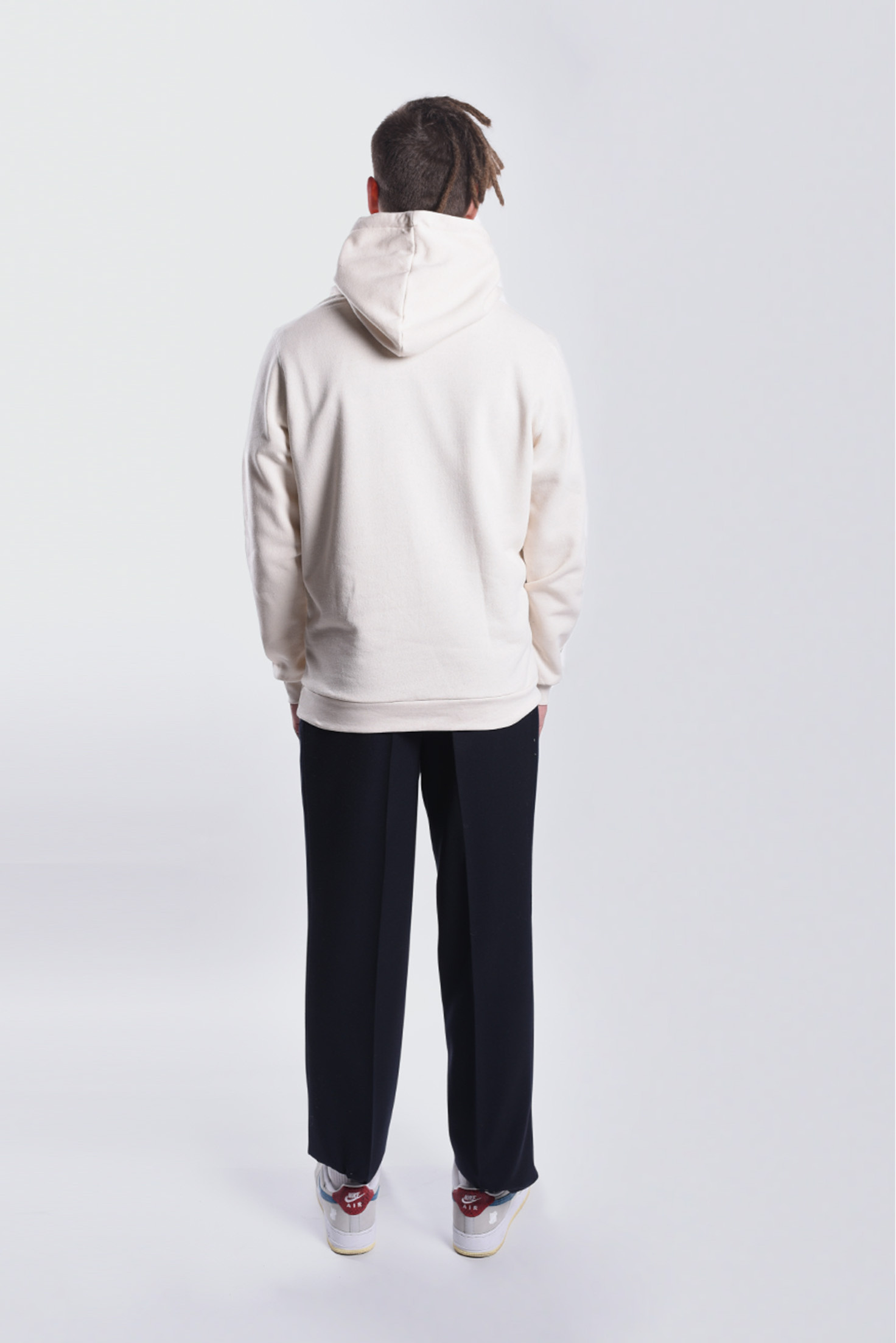 SUDADERA BEIGE CAPUCHA F