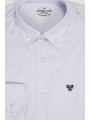 CAMISA MIL RAYAS CELESTE