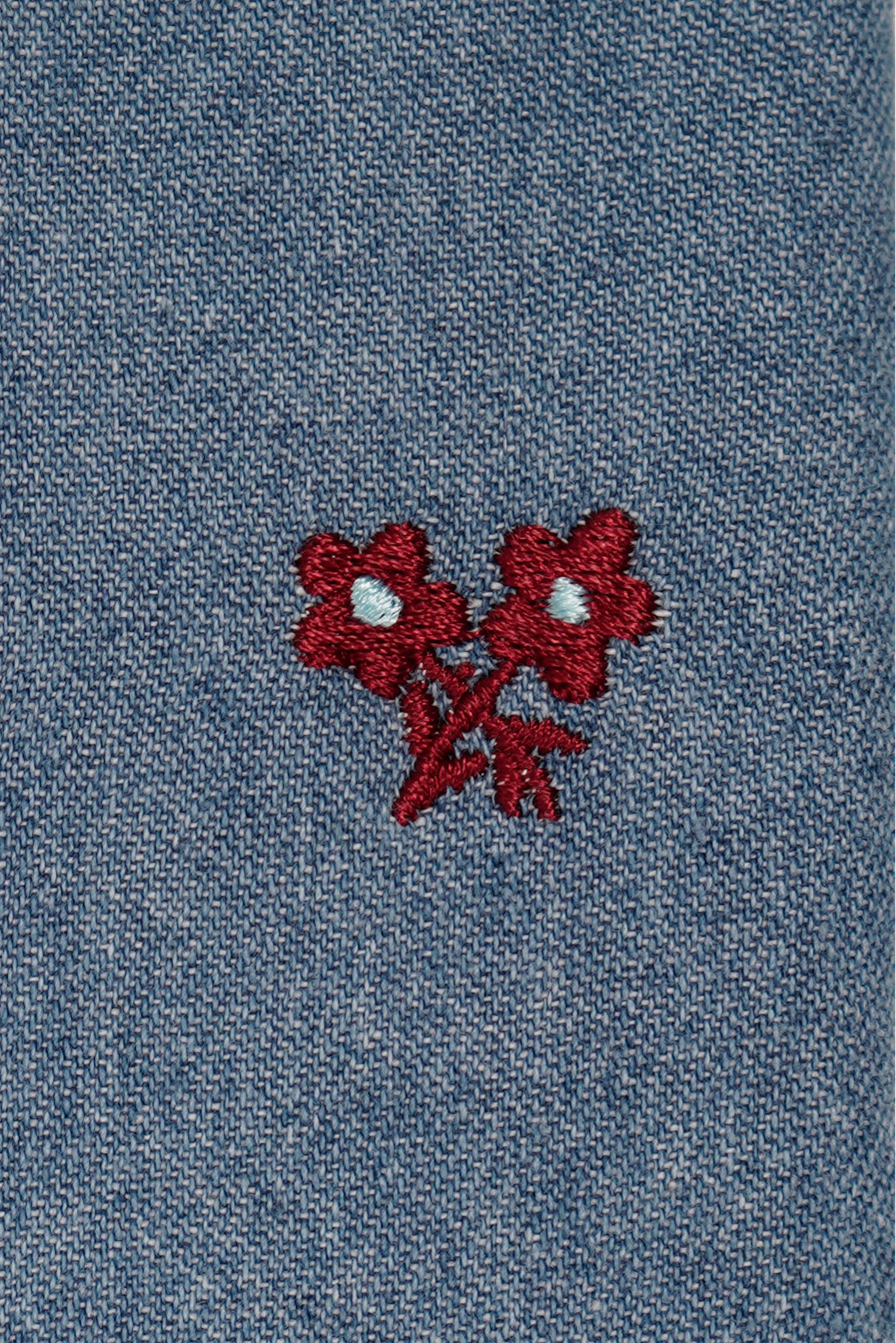 CAMISA DENIM CUELLO HÍBRIDO